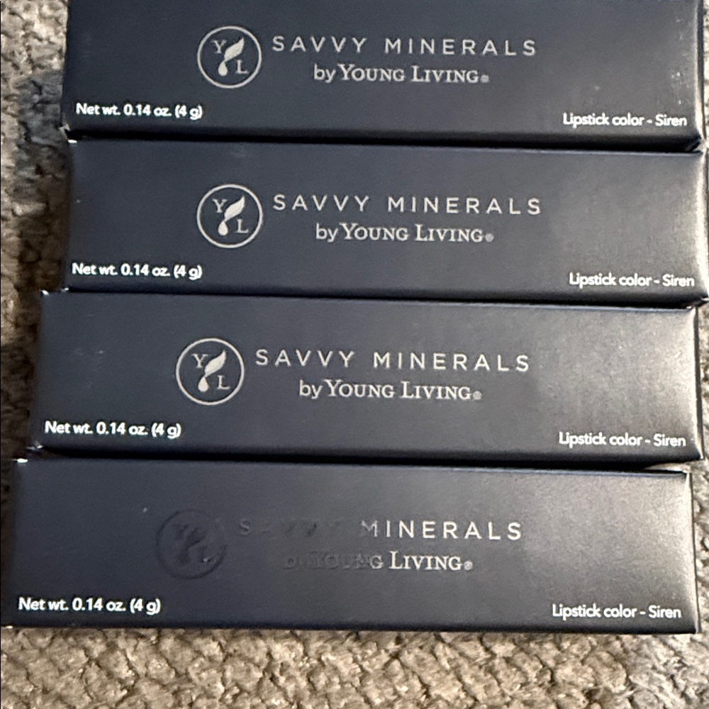 4 NEW Savvy Minerals by Young Living Essential Oils Lipstick Siren 23841